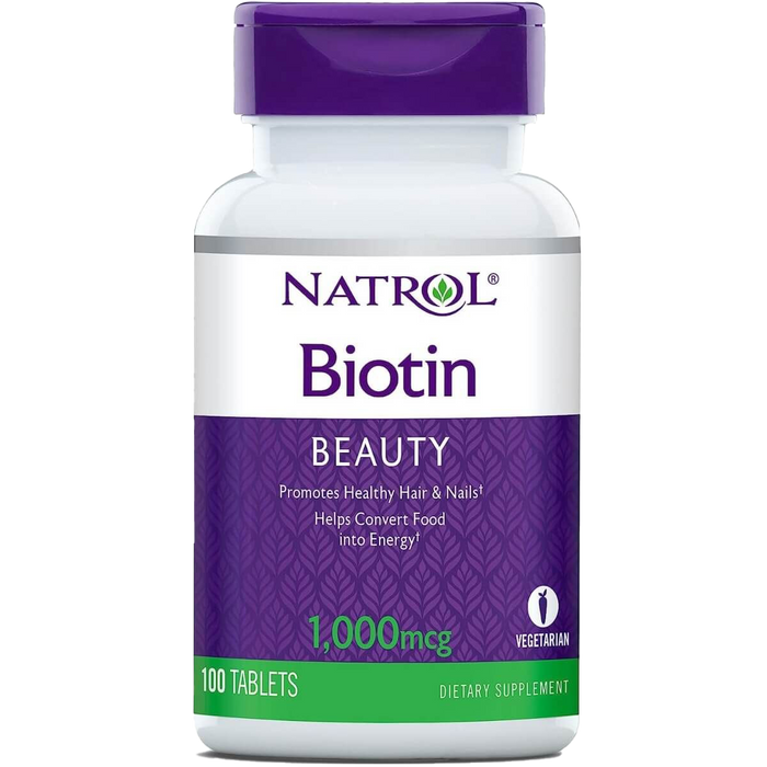 Natrol Biotin, 1000 mcg – 100 Tabletten