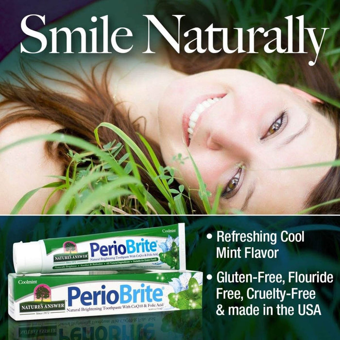Nature's Answer PerioBrite Toothpaste Cool Mint 4 Oz (113.4g) | Premium Supplements at MYSUPPLEMENTSHOP