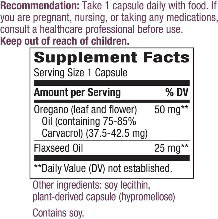 Nature's Way Oregano Oil 60 Vegan Capsules | Premium Supplements at MYSUPPLEMENTSHOP