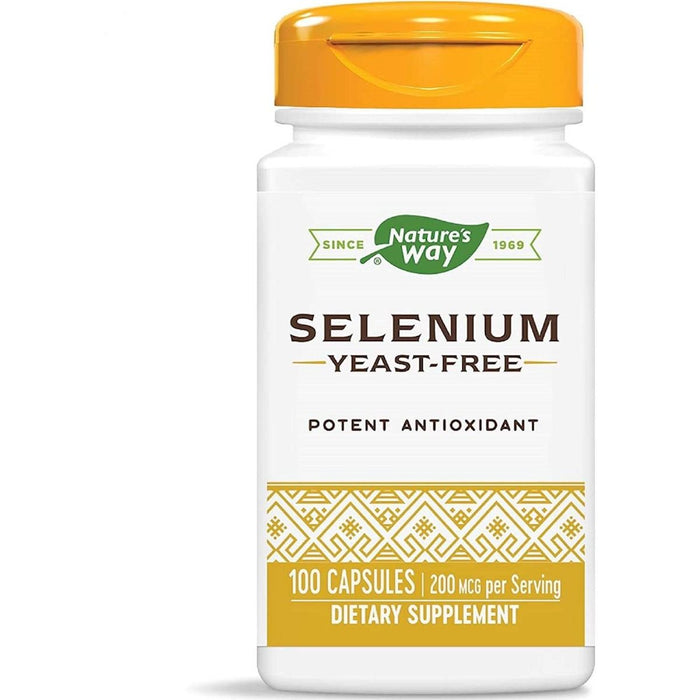 Nature's Way Selenium (Yeast-Free) 200mcg 100 Capsules - Brain & Memory at MySupplementShop by Nature's Way