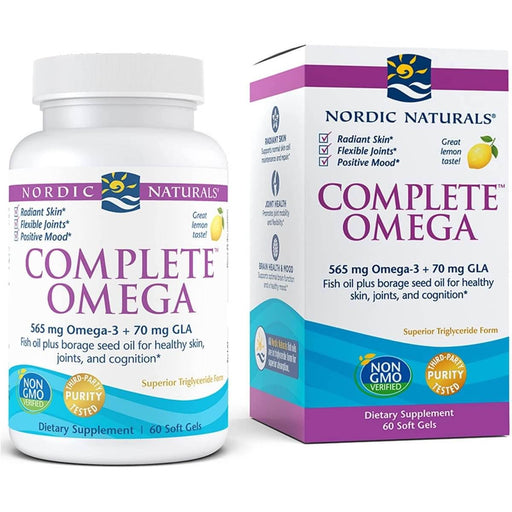 Nordic Naturals Complete Omega 3,6,9 60 Softgels (Lemon) - Omegas, EFAs, CLA, Oils at MySupplementShop by Nordic Naturals