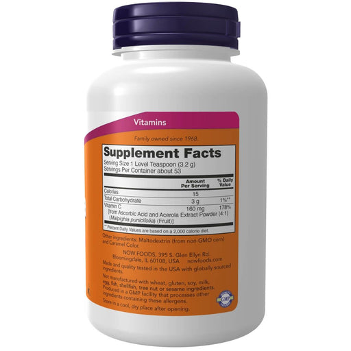 NOW Foods Acerola 4:1 Extract Powder 6oz 170g - Health and Wellbeing at MySupplementShop by NOW Foods