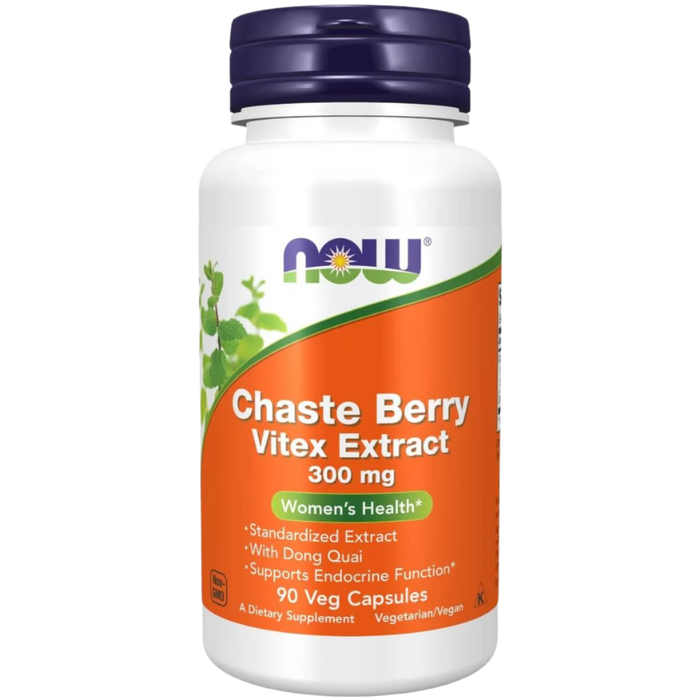 NOW Foods Chaste Berry Vitex Extract 300 mg 90 Veg Capsules