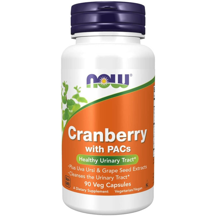 NOW Foods Cranberry with PACs 90 Veg Capsules - Health and Wellbeing at MySupplementShop by NOW Foods