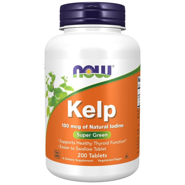 NOW Foods Kelp 150 mcg of Natural Iodine 200 Tablets | Premium Supplements at MYSUPPLEMENTSHOP