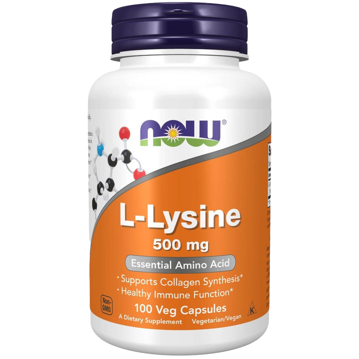 NOW Foods L-Lysin, 500 mg – 100 Kapseln