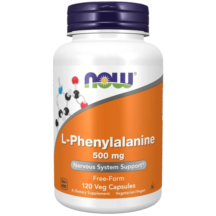 NOW Foods L-Phenylalanine 500 mg 120 Veg Capsules