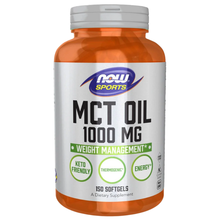 NOW Foods MCT (Medium-chain triglycerides) Oil 1,000 mg 150 Softgels