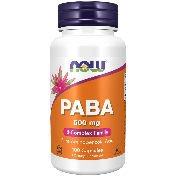 NOW Foods PABA, 500 mg – 100 Kapseln