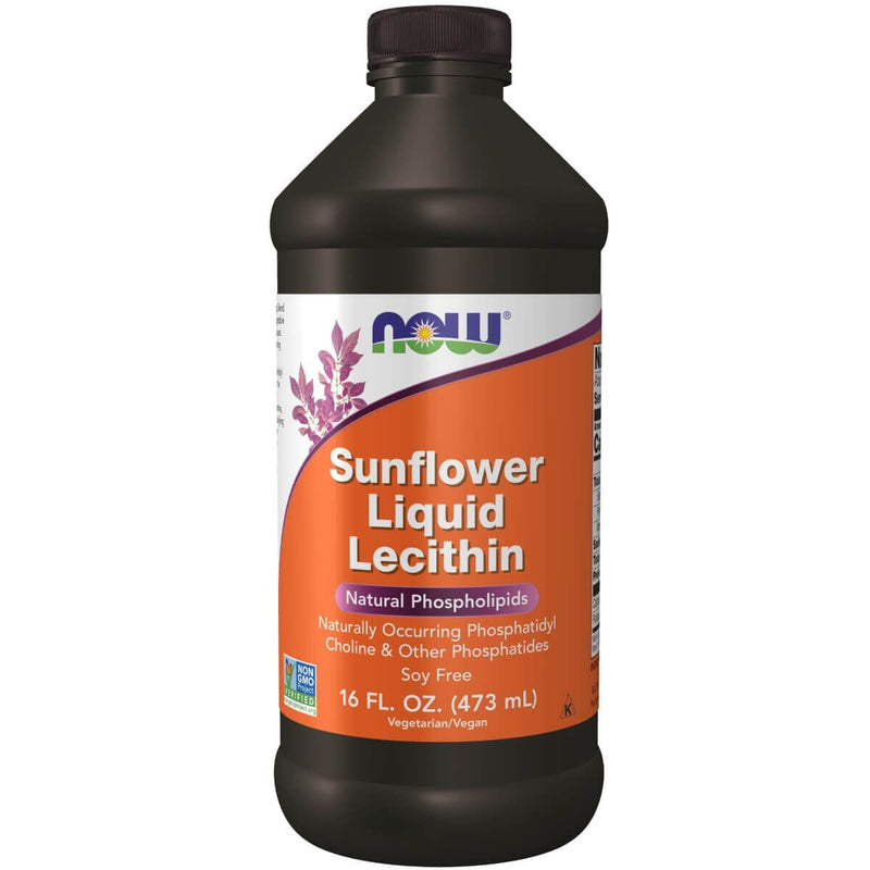 NOW Foods Sunflower Lecithin Liquid 16oz (473ml) | Premium Supplements at MYSUPPLEMENTSHOP