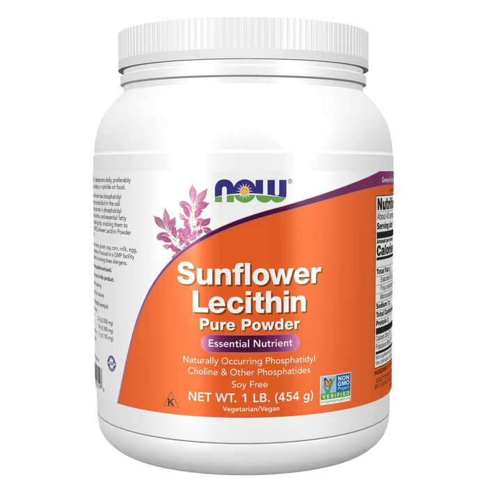 NOW Foods Sunflower Lecithin Pure Powder 1lb (454g)