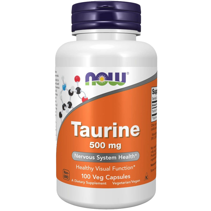 NOW Foods Taurin, 500 mg – 100 Kapseln