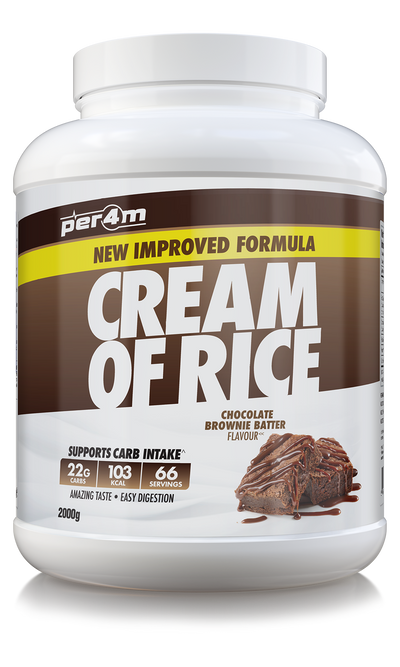 Per4m Cream of Rice 2kg - Chocolate Brownie Batter - Cream Of Rice at MySupplementShop by PER4M Nutrition