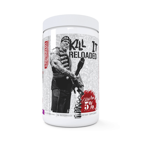 Rich Piana 5% Nutrition Kill It Reloaded Legendary Series US 25 Servings Best Value Pre Workout at MYSUPPLEMENTSHOP.co.uk