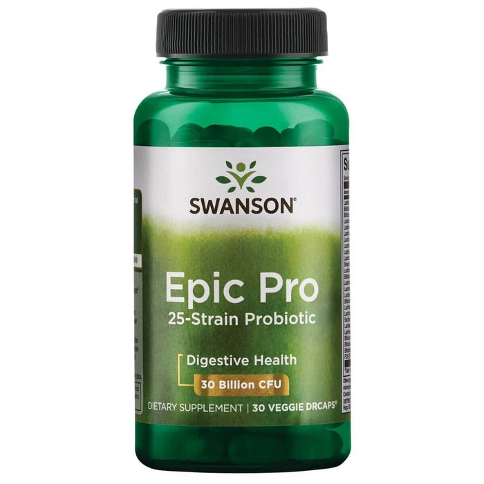 Swanson Epic Pro 25-Strain Probiotic 30 Billion CFU Vegetarian Capsules - Digestive Health at MySupplementShop by Swanson