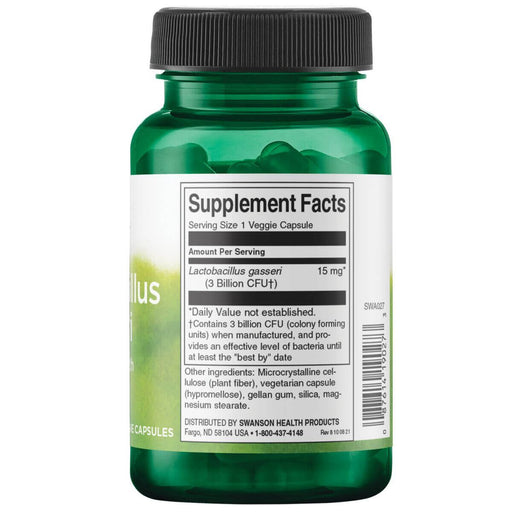 Swanson Lactobacillus Gasseri 3 Billion CFU 60 Vegetarian Capsules | Premium Supplements at MYSUPPLEMENTSHOP