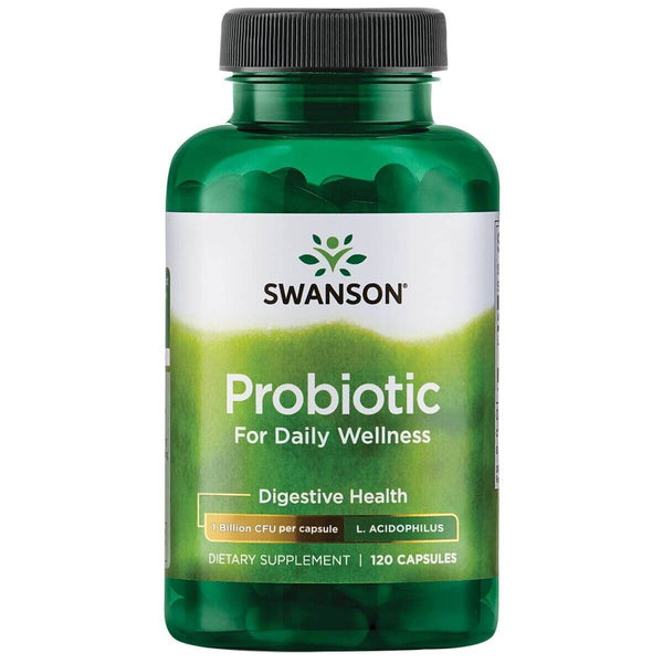 Swanson Probiotic for Daily Wellness 1 Billion CFU 120 Capsules - Digestive Health at MySupplementShop by Swanson