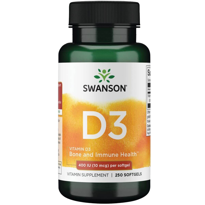 Swanson Vitamin D 400 Iu (10 mcg) 250 Softgels