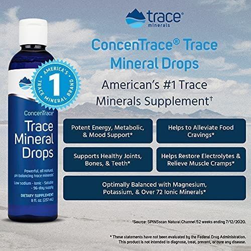 Trace Minerals Concentrace Trace Mineral Drops 4 fl oz (118ml) | Premium Supplements at MYSUPPLEMENTSHOP