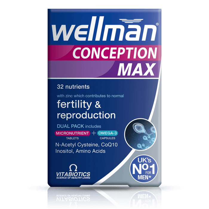 Vitabiotics Wellman Conception Max Dual Pack 84 Tablets - Men at MySupplementShop by Vitabiotics