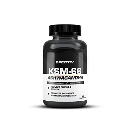 Efectiv Nutrition KSM-66 Ashwaganhda 60Caps - Health Foods at MySupplementShop by Efectiv Nutrition