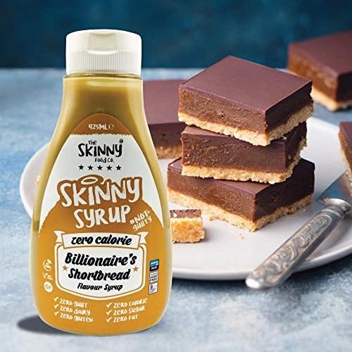 The Skinny Food Co . Billionaires Shortbread Syrup 425ml | High-Quality Syrup | MySupplementShop.co.uk