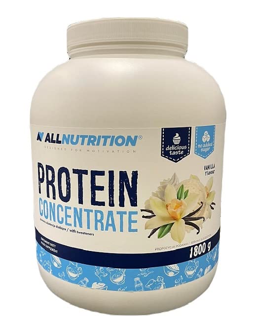Allnutrition Protein Concentrate, Vanilla - 1800 grams | High-Quality Protein | MySupplementShop.co.uk