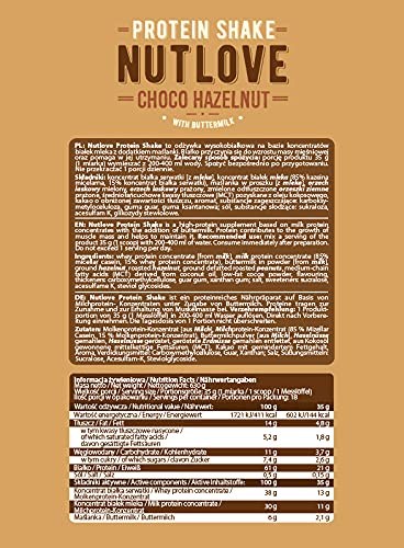 Allnutrition Nutlove Protein Shake, Choco Hazelnut - 630 grams | High-Quality Protein | MySupplementShop.co.uk