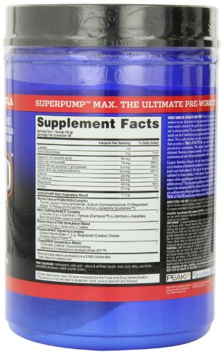 Gaspari Nutrition SuperPump Max 640g Fruit Punch | High-Quality Nitric Oxide Boosters | MySupplementShop.co.uk