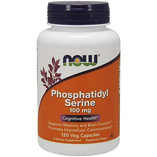 NOW Foods Phosphatidyl Serine, 100mg - 120 vcaps - Health and Wellbeing at MySupplementShop by NOW Foods