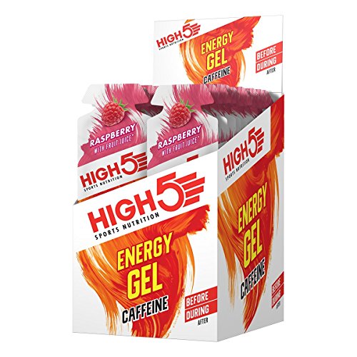 High 5 Energy Gel Caffeine Raspberry 20x40g | High-Quality Sports Nutrition | MySupplementShop.co.uk