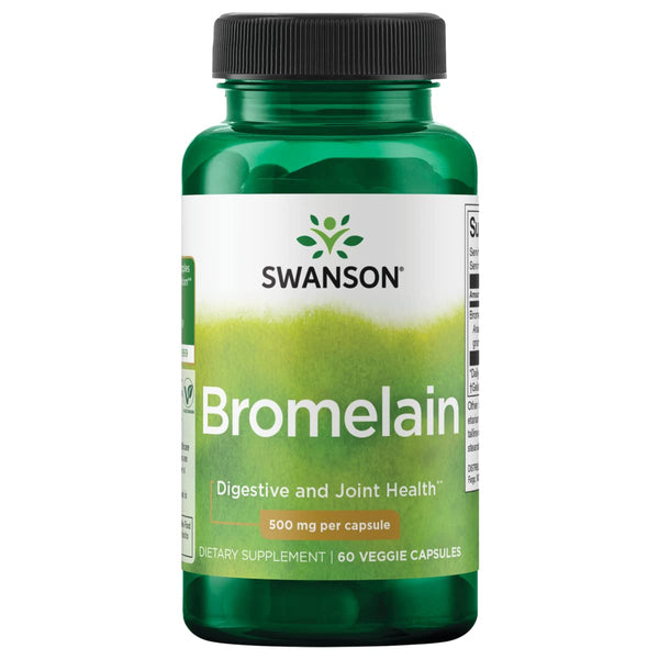 Swanson Bromelain, 500mg - 60 vcaps | High-Quality Health and Wellbeing | MySupplementShop.co.uk