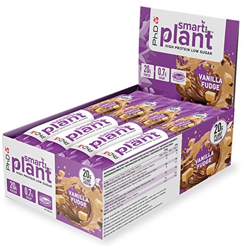 PhD Smart Bar Plant,Vegan Protein bar Vailla Fudge - 12 Bars - Default Title - Protein at MySupplementShop by PhD