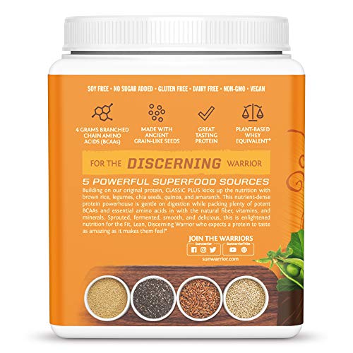 Sunwarrior Classic Plus Chocolate 375g | High-Quality Health Foods | MySupplementShop.co.uk