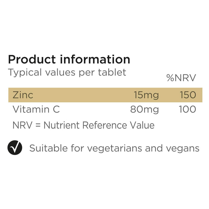 Healthspan Elite Zinc + Vitamin C - 180 tabs | High-Quality Zinc | MySupplementShop.co.uk