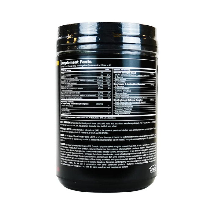 Universal Nutrition Shock Therapy, Hawaiian Pump - 840 grams | High-Quality Nitric Oxide Boosters | MySupplementShop.co.uk