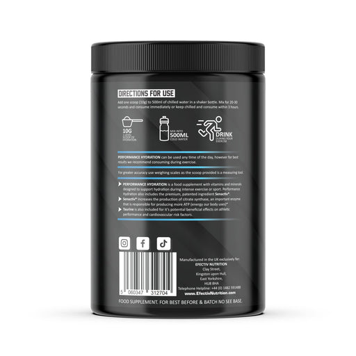 Efectiv Nutrition Performance Hydration 600g Strawberry Kiwi - Sports Supplements at MySupplementShop by Efectiv Nutrition