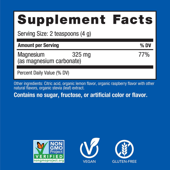 Calm Magnesium Powder, Raspberry Lemon - 113g by Natural Vitality at MYSUPPLEMENTSHOP.co.uk