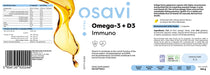 Osavi Omega-3 + D3 Immuno, Lemon - 120 softgels | High-Quality Omega-3 | MySupplementShop.co.uk