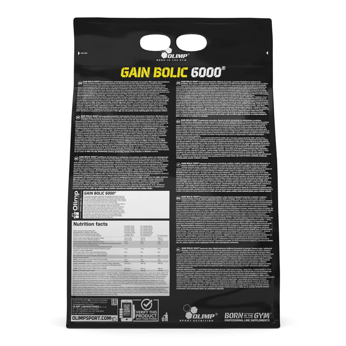 Olimp Nutrition Gain Bolic 6000, Chocolate - 6800 grams | High-Quality Weight Gainers & Carbs | MySupplementShop.co.uk