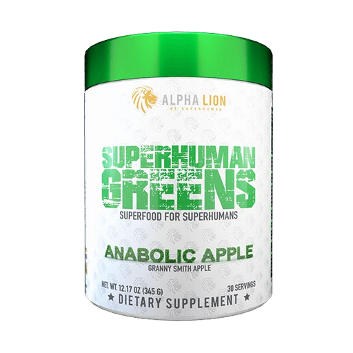 Alpha Lion SuperHuman Greens 345g Anabolic Apple | High-Quality Sports Nutrition | MySupplementShop.co.uk