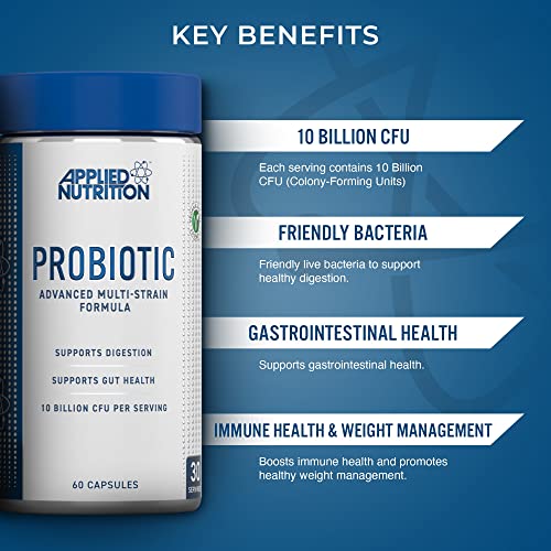 Applied Nutrition Probiotic Advanced Multi-Strain Formula 60Caps - Health and Wellbeing at MySupplementShop by Applied Nutrition