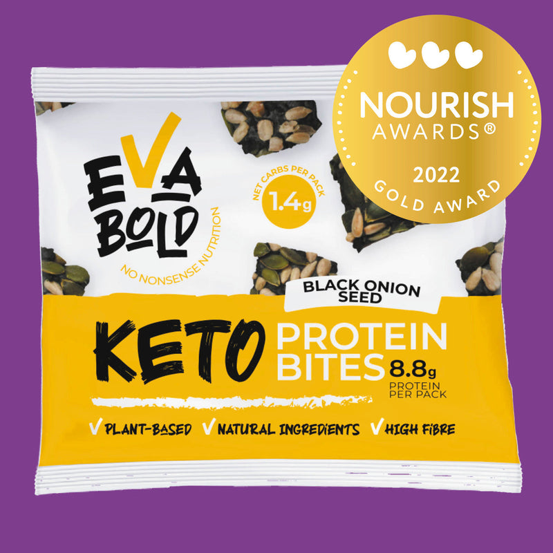 Eva Bold Keto Protein Crackers 20x30g Black Onion Seed | High-Quality Sports & Nutrition | MySupplementShop.co.uk