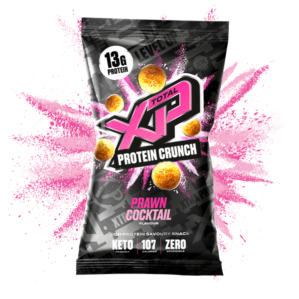 TOTAL XP Protein Crunch - Tasty High Protein Snacks 12 x 24g | High-Quality Savoury Snack | MySupplementShop.co.uk