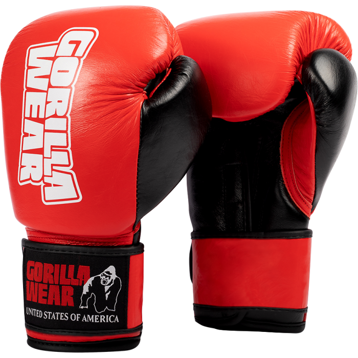 Gorilla Wear Ashton Boxing Gloves - Red/Black