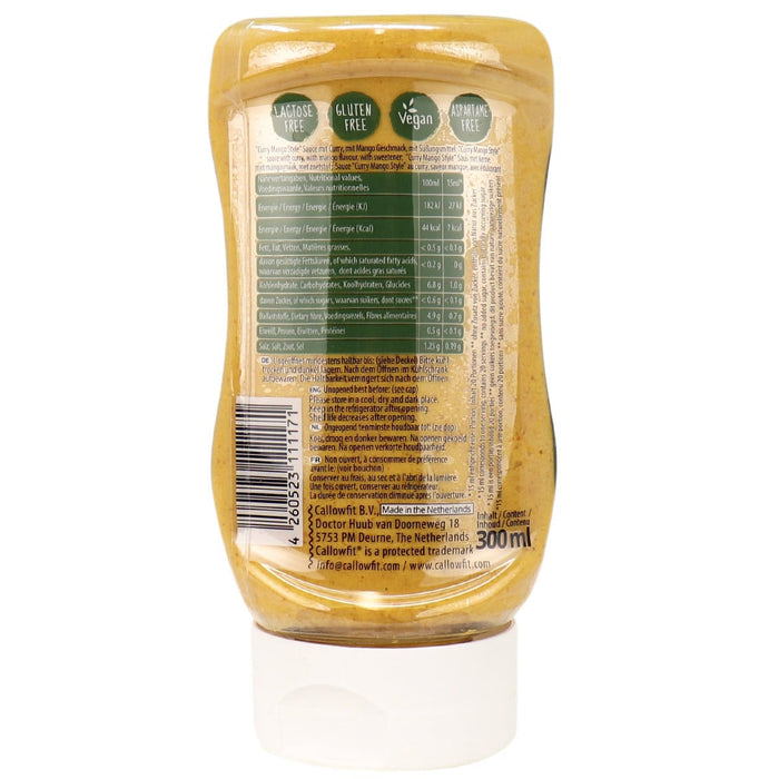 Callowfit Sauce Curry Mango 300ml | High-Quality Sports Nutrition | MySupplementShop.co.uk
