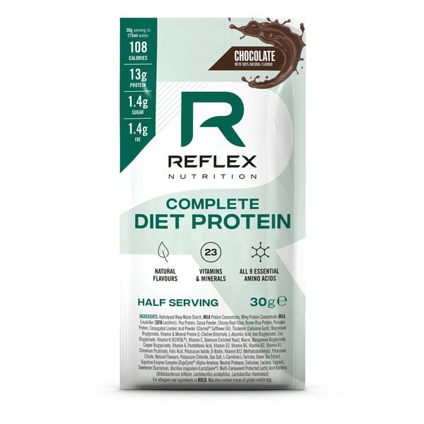 Reflex Nutrition Complete Diet Protein, Vanilla Fudge - 30g (1 serving) - Default Title - Protein at MySupplementShop by Reflex Nutrition