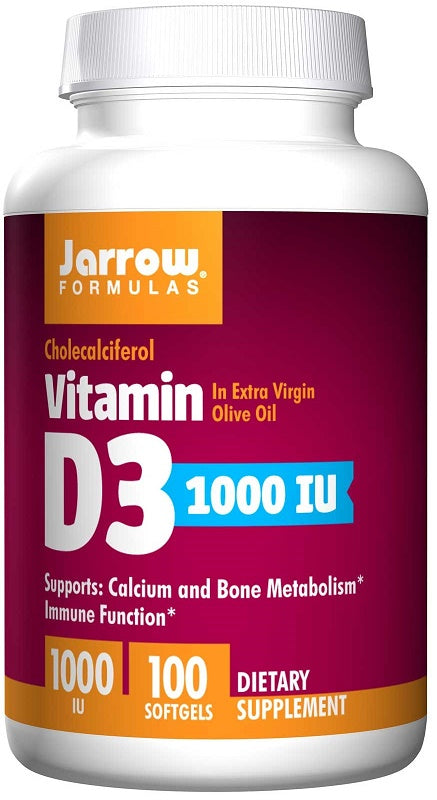 Jarrow Formulas Vitamin D3, 1000 IU - 100 softgels | High-Quality Vitamins & Minerals | MySupplementShop.co.uk