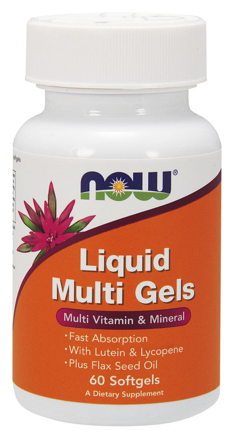 NOW Foods Liquid Multi Gels - 60 softgels | High-Quality Vitamins & Minerals | MySupplementShop.co.uk