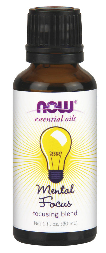 NOW Foods Essential Oil, Mental Focus Oil - 30 ml. | High-Quality Essential Oil Blends | MySupplementShop.co.uk